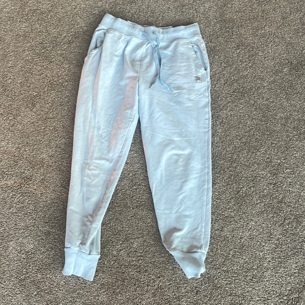 Baby blue ,medium ,Fila sweatpants, with pockets and drawstrings